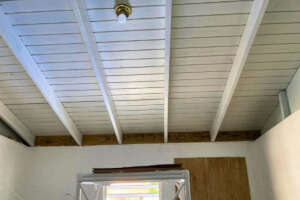 Finished ceiling, interior