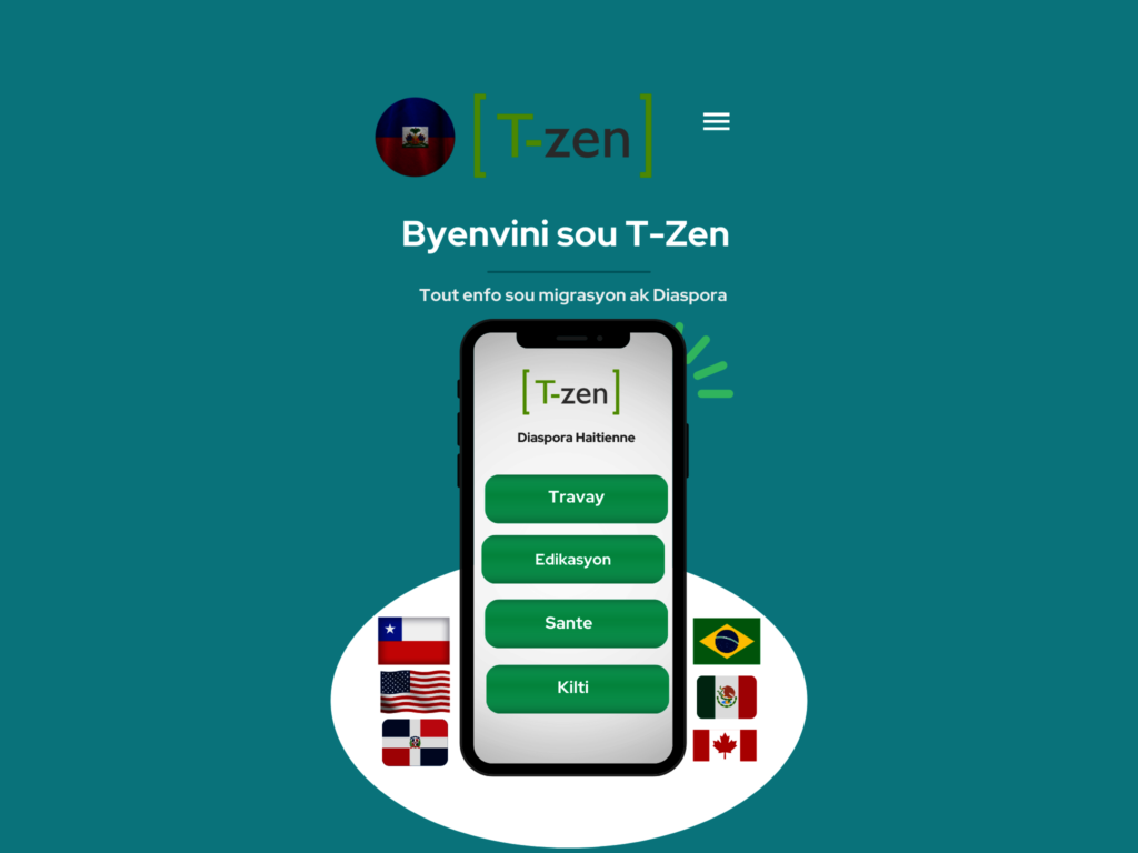 T-Zen app to assist Haitian migrants and refugees