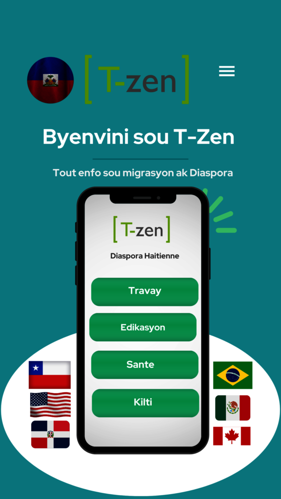 T-Zen app to assist Haitian migrants and refugees