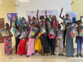 Girls begin school with new school kits
