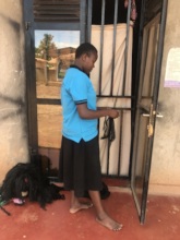 a student during her private weaving activity