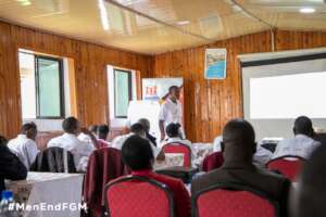 Male champions training in Kuria East