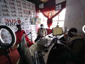Our trained male champions on Bus Radio, Kajiado