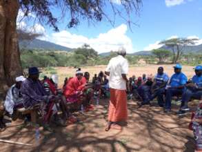 Community dialogue with elders in Wamba North