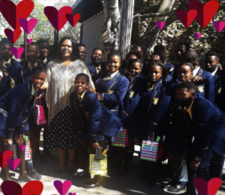 SSSS students and beloved Deputy Principal Tutani