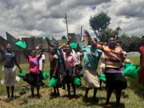 some girls supported with menstrual care kits