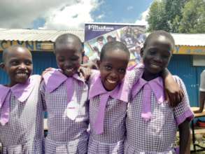 Handing over ceremony of girls uniforms