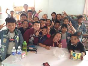 Children in Village and EFA Teachers