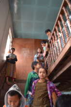 Meeting the students