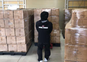 Supplies in the warehouse