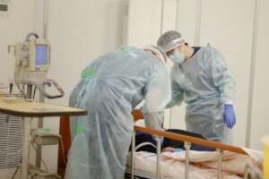 ARROWS staff providing medical assistance