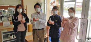 Hand sanitizer distribution