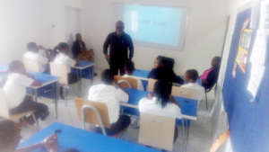 AN ACON CLOSE TALK WITH SCHOOL KIDS ON DRUGS ABUSE