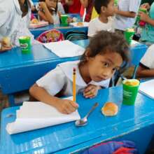 Back to school in rebuilt classroom, Kidapawan