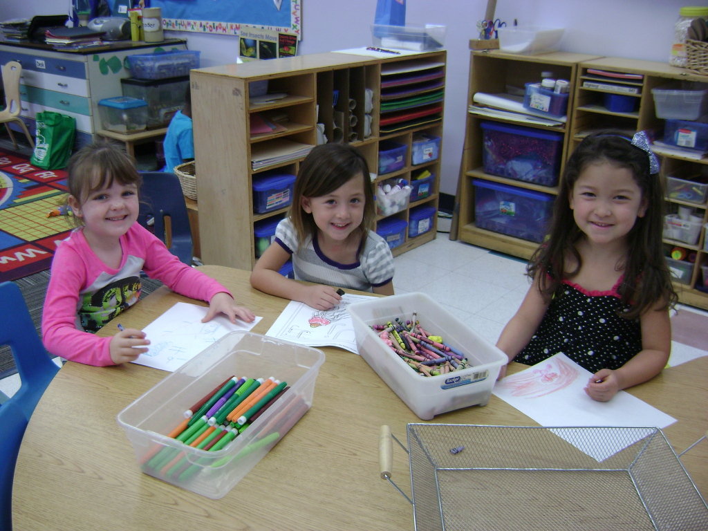Kids enjoy some arts and crafts time