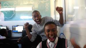 Excitement in completing a challenge.