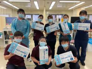 ICU staff receive vinyl gowns