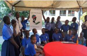 Girl students thanking you--their supporters!