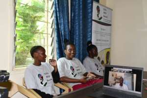 Girls learning the power of the Internet!