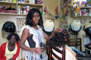 Amitto pays university fees via her hair salon