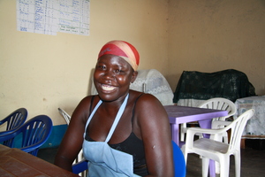 Akot Sata, beneficiary doing catering business