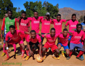 The winning team in the mens final