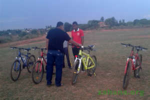 The brand new bicycles