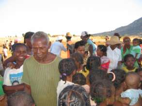 Dadaleva with students at Zahana's school