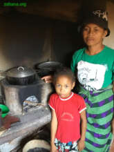Imporved cookstove - no bending down anymore
