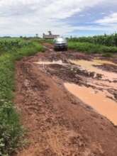 Navigating roads in the rainy season