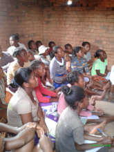 Sewing workshop participants