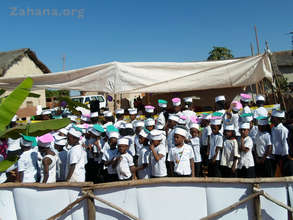 Children waiting for the guest and visitors