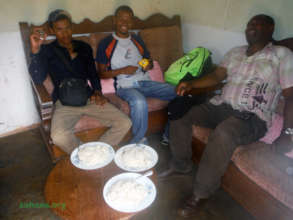 Engineers on a lunch break - a plate of rice