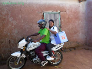Out-reach by motor bike