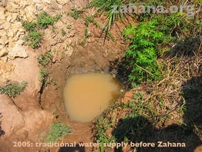 This was the only water source before Zahana.