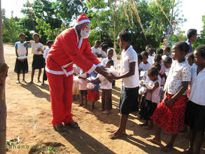 Santa at Zahana's school