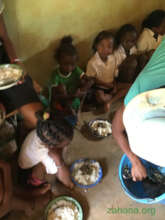 Eating the special school lunch
