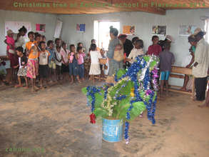 Christmas tree in Zahana's Fiarenana school