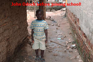 John Odoch before joining school