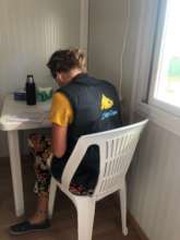 Our staff working on our PPE and medical inventory