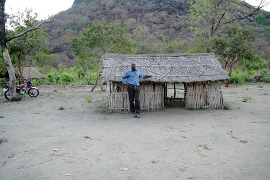 Ochieng visiting Mairo school