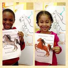 Students in the Literacy Through the Arts program