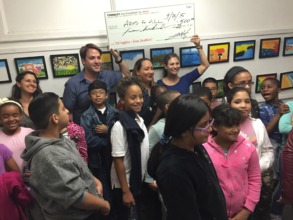 Children at Erick Sanchez studio visit.