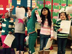 Students in the Literacy Through the Arts program