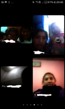 Students and teacher connect