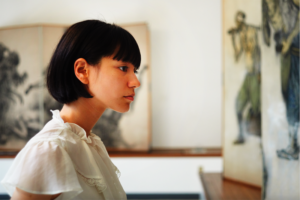 Yukina (protagonist) at the Maruki Gallery
