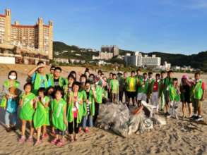 Beach Cleanup Event - Children learn to serve!