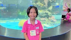 Learning about aquatic animals and marine life