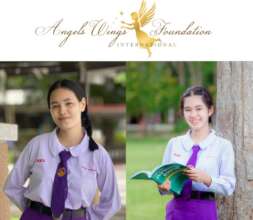 Two graduates received the Angel Wings Scholarship