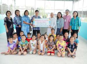 Pool donors with young, eager potential swimmers